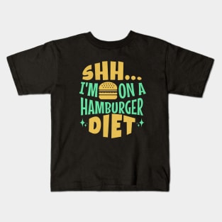 Funny Hamburger Kids T-Shirt